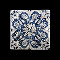 Post Medieval Glazed Ceramic Tile Display