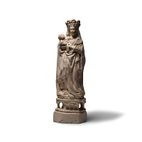 Post Medieval Madonna Pipe Clay Figure