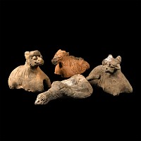 Chinese Han Ceramic Animal Figure Group