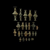 Greek Bronze Furniture Fitting Group