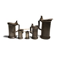 Post Medieval Pewter Measure Group