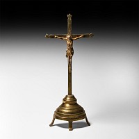 Post Medieval Brass Crucifix