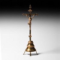 Post Medieval Brass Crucifix