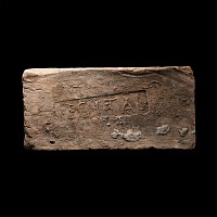 Roman Ceramic Brick with Military Stamp for Legio I Italica