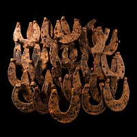 Medieval Iron Horse Shoe Group