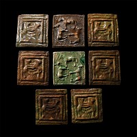 Post Medieval Glazed Ceramic Tile Group
