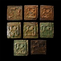 Post Medieval Glazed Ceramic Tile Group
