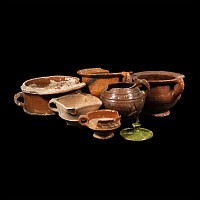 Medieval Glazed Pottery Group
