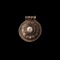Viking Age Silver Filigree Starburst Boss Pendant