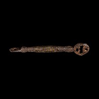 Viking Age Latten Inlaid Iron Key