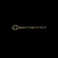 Viking Age Decorated Bronze Key