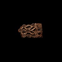 Viking Age Silver Inlaid Iron Strap End