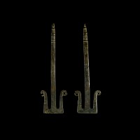 Anglo-Saxon Bronze Girdle Hanger Pair