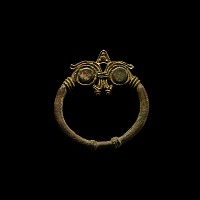 Viking Gilt Bronze Penannular Brooch Loop