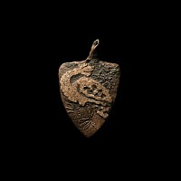 Medieval Bronze Knight's Heraldic Horse Harness Pendant