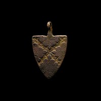Medieval Bronze Knight's Heraldic Horse Harness Pendant