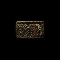 Iron Age British Celtic Brigantes Bronze Enamelled Box Fitting