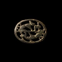 Roman Bronze Hare and Hound Brooch