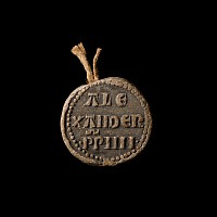 Medieval Lead Papal Bulla Seal of Pope Alexander IV