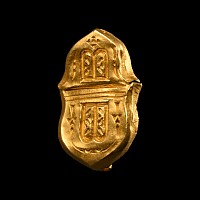 Byzantine Gold Repousse Belt Mount