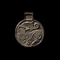 Viking Bronze Borre Dragon Pendant