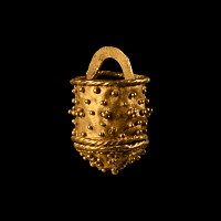 Pre-Viking Gold Filigree Aroma Bucket Pendant