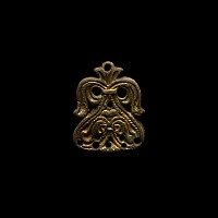 Viking Gilt Bronze Stirrup Mount with Stylised Dragons