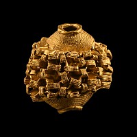 Greek Gold Filigree Bead