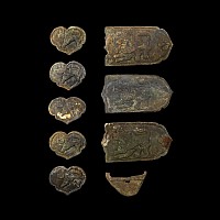 Volga Bulgar Bronze Lion Belt Mount Group