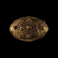 Scandinavian Viking Gilt Bronze Tortoise Brooch