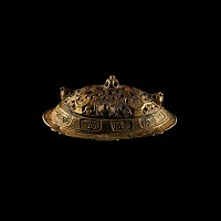 Scandinavian Viking Gilt Bronze Tortoise Brooch