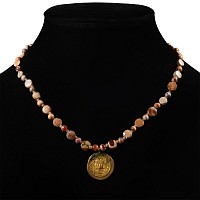 Byzantine Gold Coin Bead Necklace