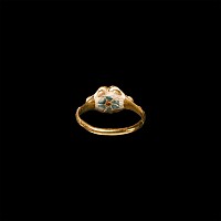 Renaissance Enamelled Gold Ring with Rubies