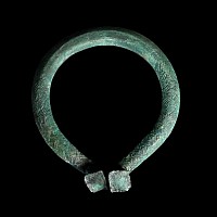 Large Viking Age Bronze Decorated Penannular Brooch