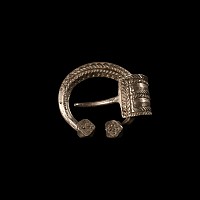 Viking Age Decorated Silver Penannular Brooch