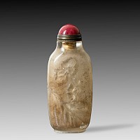 Chinese Crystal Carved Snuff Bottle