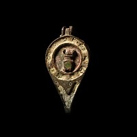 Roman Bronze Seal Box with Phallus