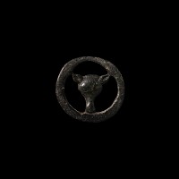 Viking Age Bronze Wolf-Head Strap Distributor