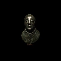 Iron Age Celtic Bronze Bust of a Bound Captive