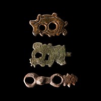 Viking Age Bronze Horse Harness Fitting Collection
