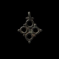 Viking Age Bronze Lozenge-Shaped Pendant