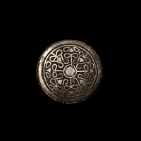 Viking Age Silver and Bronze Disc Mount