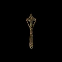 Viking Age Bronze Zoomorphic Handle