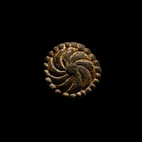 Viking Age Gilt Bronze Sun Whorl Mount