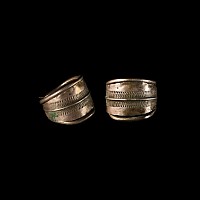 Viking Silver Ring with Engraved Design