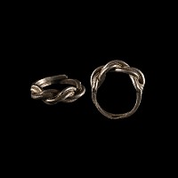 Viking Twisted Silver Wire Ring
