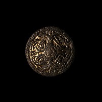 Anglo-Scandinavian Viking Gilt Bronze Borre Interlaced Brooch