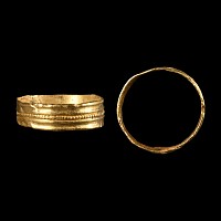 Viking Decorated Gold Ring