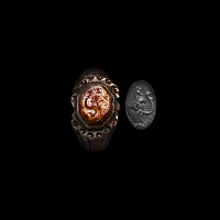 Roman Silver Ring with Gemstone