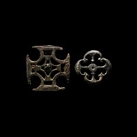 Roman Bronze Openwork Mount Group